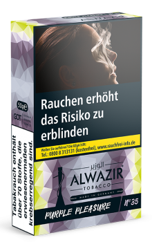 Alwazir® PURPLE PLEASURE No 35 50g Schachtel -The Player - Black&White Trauben v